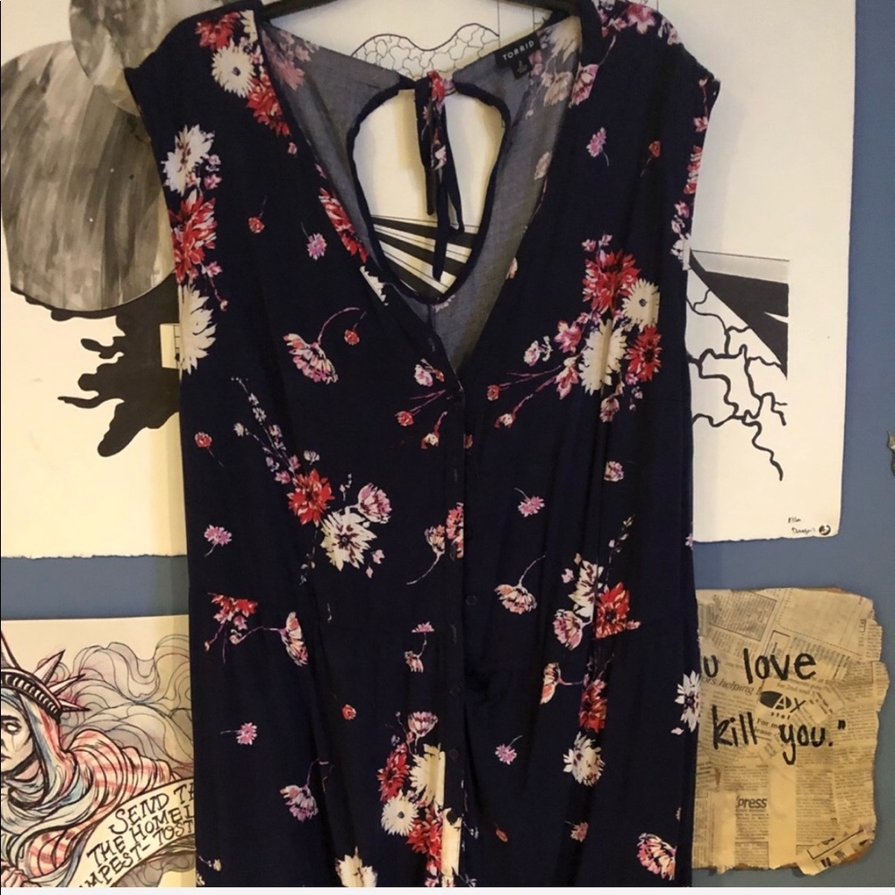 Plus Size 2. Floral Romper.